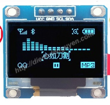 LCD OLED12864 0.96Inch I2C Blue